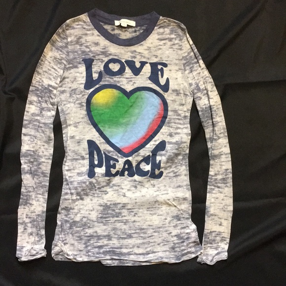 twentyone Tops - Love & peace long sleeve thin shirt
